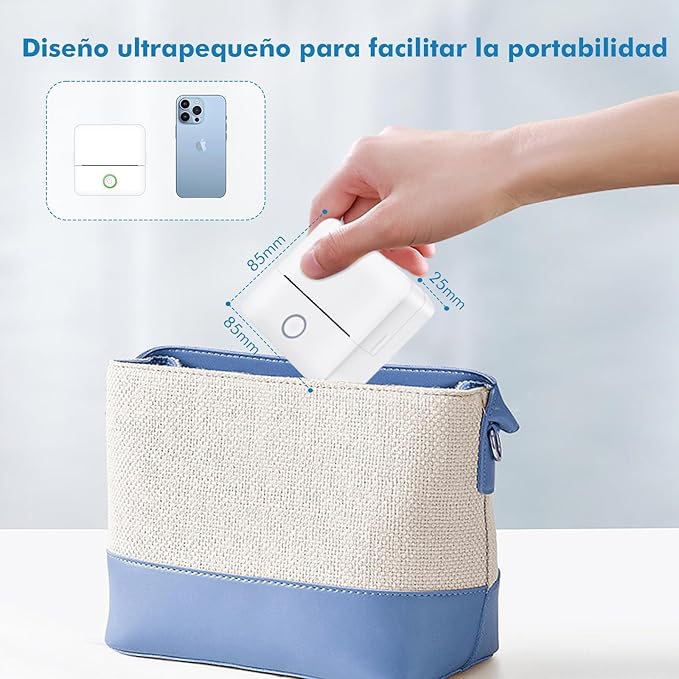 MiniTherm® Impresora pegatinas térmica para móvil